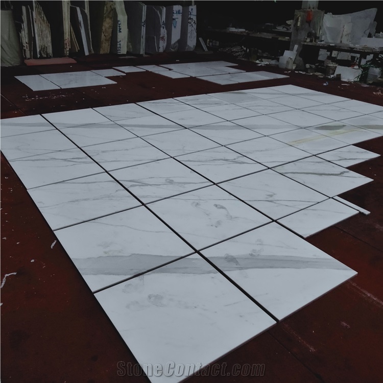 Best Popular Calacatta Carrara Bianco White Marble Slab
