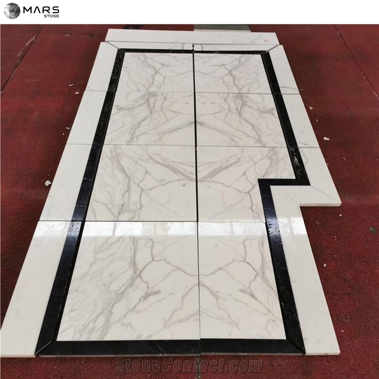 Best Popular Calacatta Carrara Bianco White Marble Slab