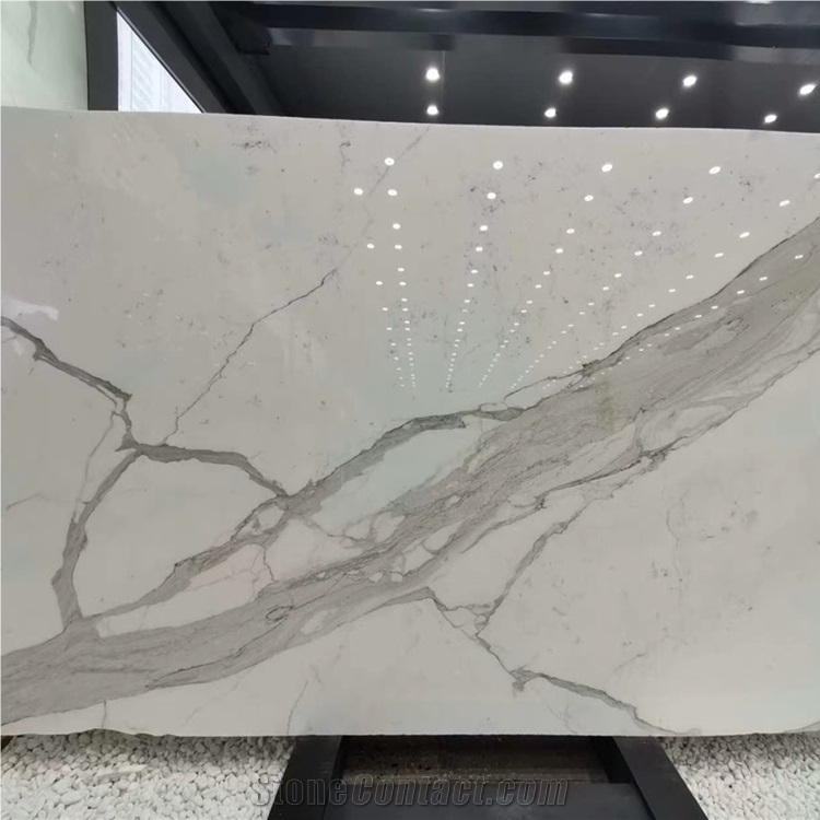 Best Popular Calacatta Carrara Bianco White Marble Slab
