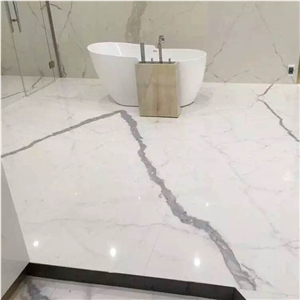 Best Popular Calacatta Carrara Bianco White Marble Slab