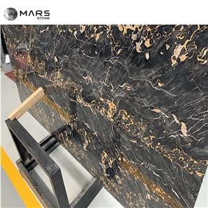 Black Portoro Nero Giallo Extra Gold Marble