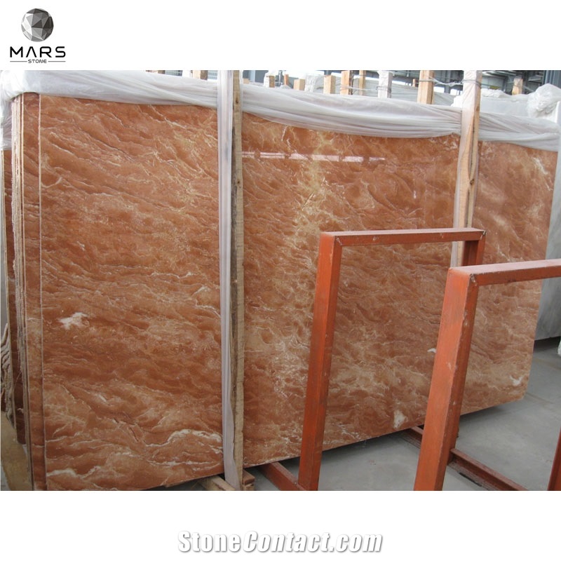 Bright Red Floor Marble Tiles Turkish Ruby Red Marble