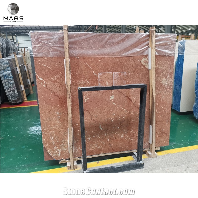 Bright Red Floor Marble Tiles Turkish Ruby Red Marble