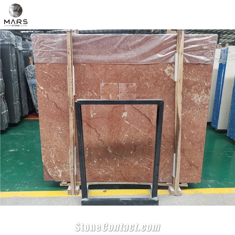 Bright Red Floor Marble Tiles Turkish Ruby Red Marble