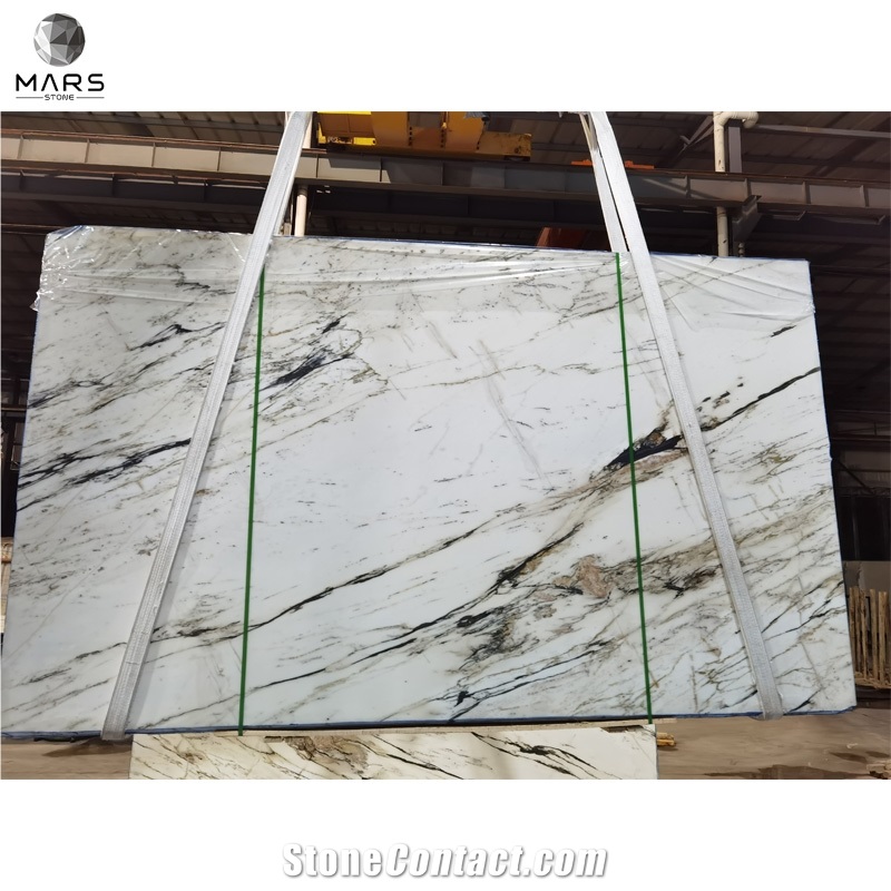 Calacatta White Marble Slab Tiles For Wall