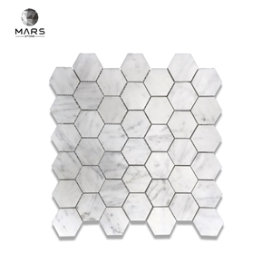 Carrara White Hexagon Cheap Irregular Mosaic Wall Tile Carrara White Hexagon Cheap Irregular Mosaic Wall Tile