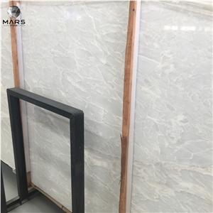 Cary Ice Jade Stone Slabs Pure White Marble Stone Slabs