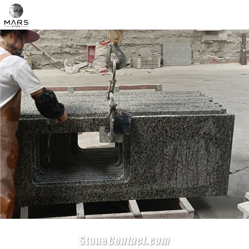 Cheap Swan White Swan Grey Granite Bathroom Countertops