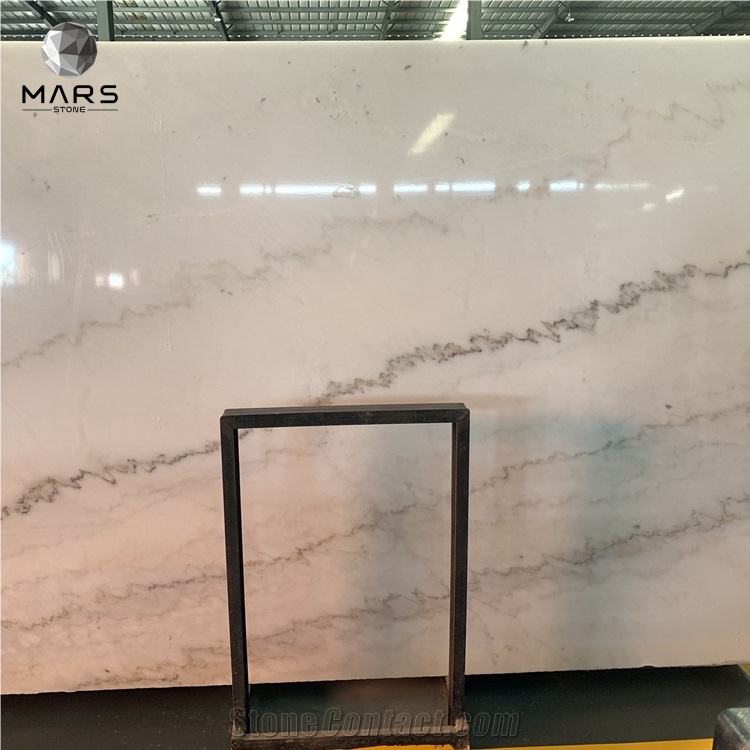 China Bianco Guangxi White Marble With Grey Veins Slabs