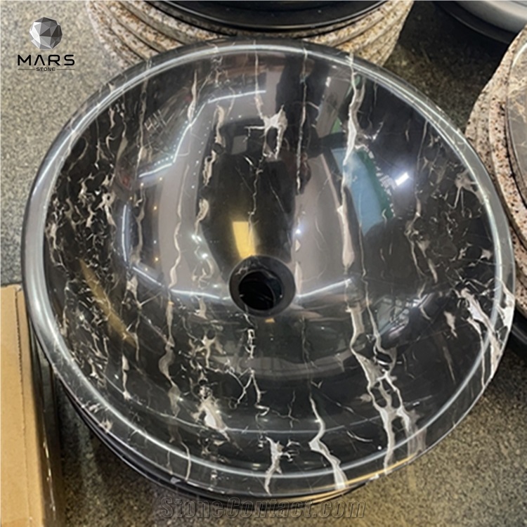 China Cheap Portoro Black White Marble Nero Black Marble