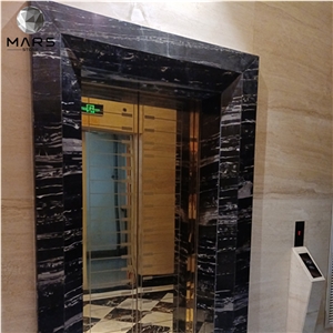 China Cheap Portoro Black White Marble Nero Black Marble
