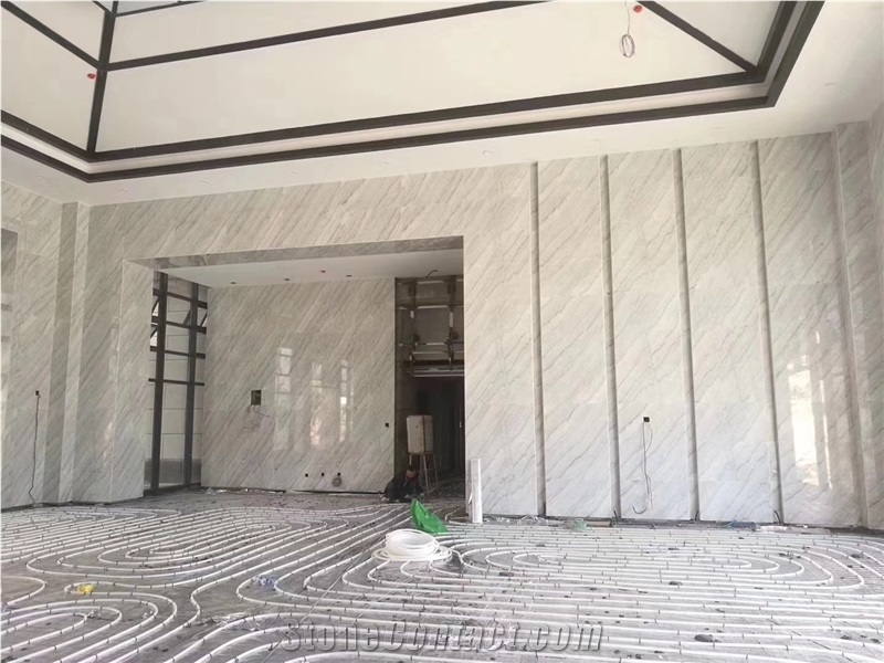 China Cheap Pure White China Carrara Marble Slab