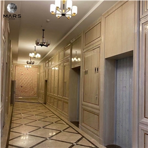 Chinese Natural Polished Stone Beige Marble Big Slab