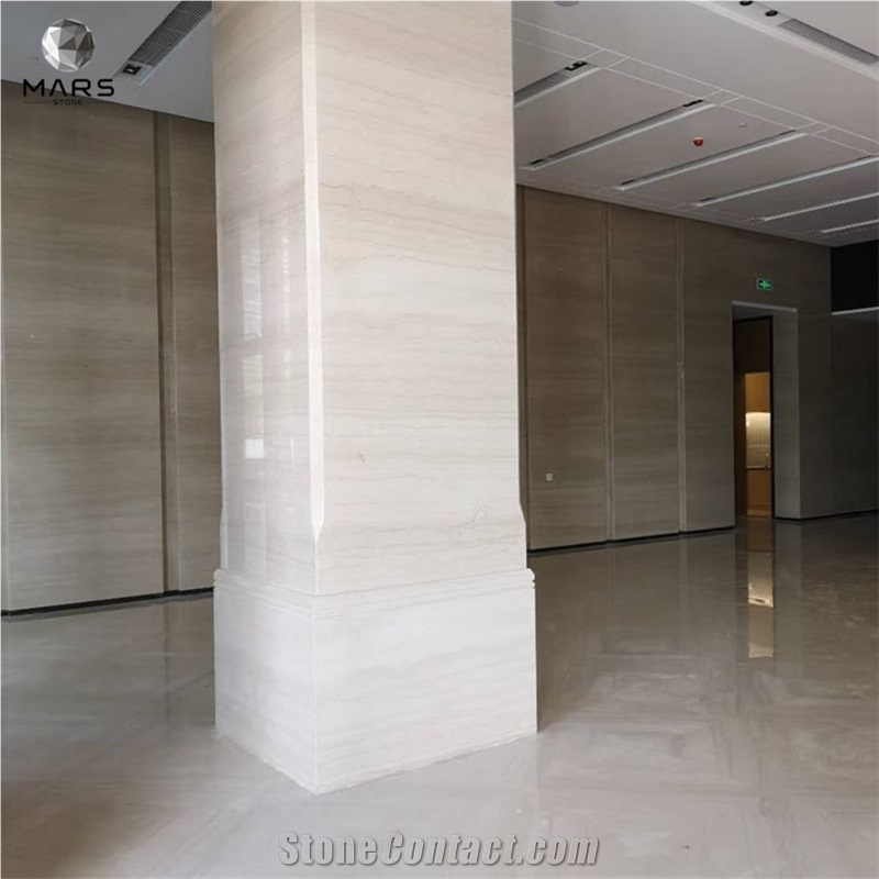 Chinese Natural Polished Stone Beige Marble Big Slab
