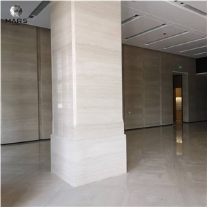 Chinese Natural Polished Stone Beige Marble Big Slab