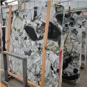 Colorful Connect Cold Emerald Jade Ice Green Marble