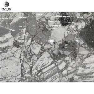 Copico Grey Pandora White Marble Slabs Tiles For Countertops