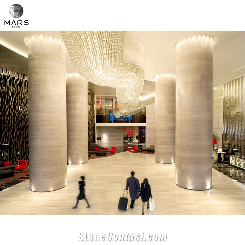 Excellent Choice Iceland White Wood Grain Marble