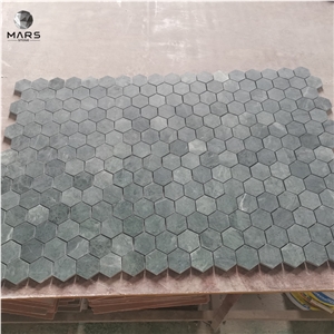 Factory Price Indian Green Marble Hexagon Mosaic Tiles