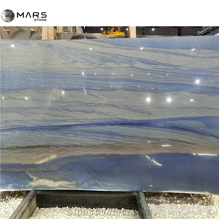 Fancy Natural Azul Macaubas Blue Sky Quartzite Slab