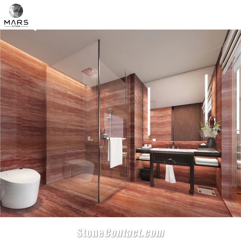 Fashion Design Travertine Tile Natural Red Travertine Slabs