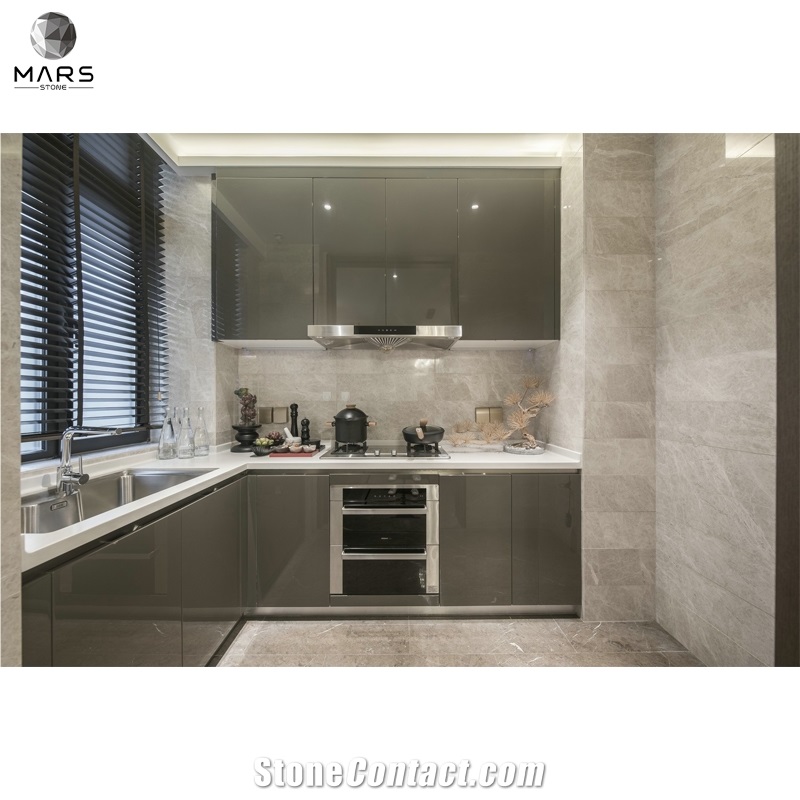 Fashionable Design Natural Grey Marble Tile For Flooring