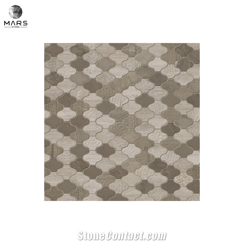 Good Price Lantern Sharped  Arabesque Marble Mosaic Tiles