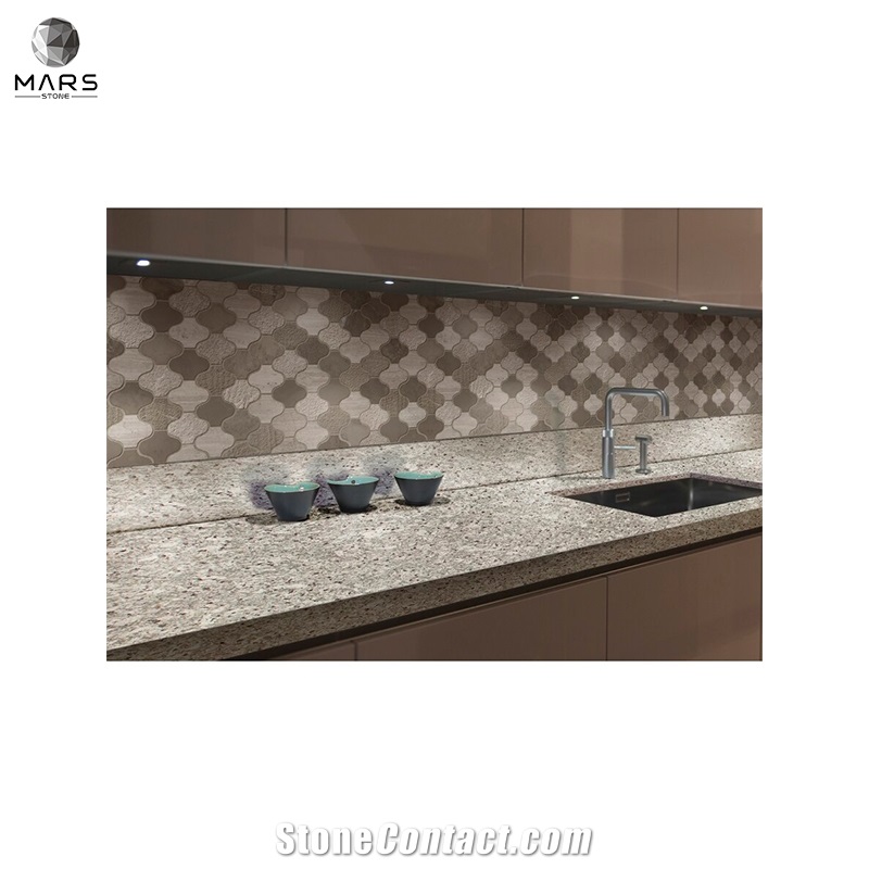 Good Price Lantern Sharped  Arabesque Marble Mosaic Tiles