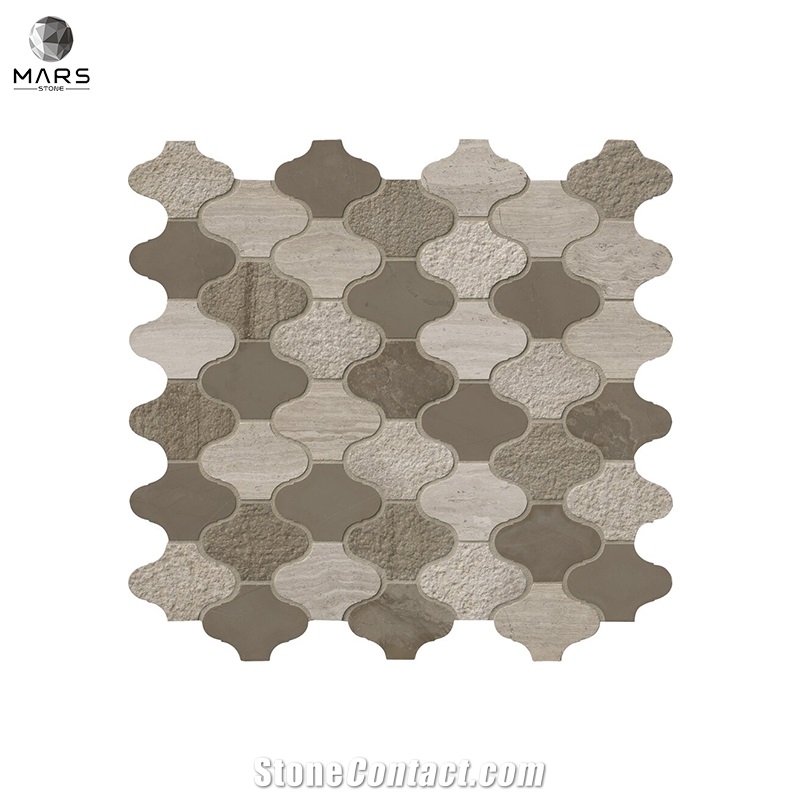 Good Price Lantern Sharped  Arabesque Marble Mosaic Tiles