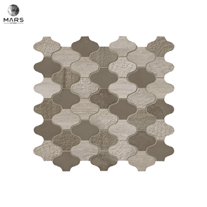 Good Price Lantern Sharped  Arabesque Marble Mosaic Tiles