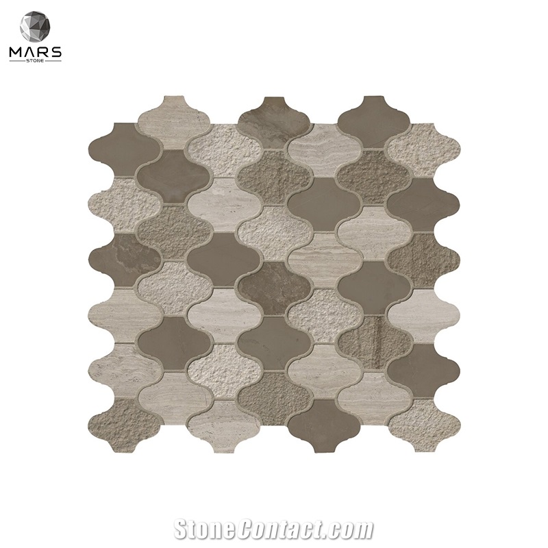 Good Price Lantern Sharped  Arabesque Marble Mosaic Tiles