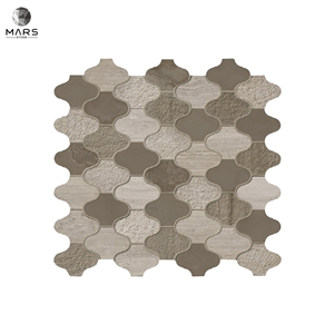 Good Price Lantern Sharped  Arabesque Marble Mosaic Tiles