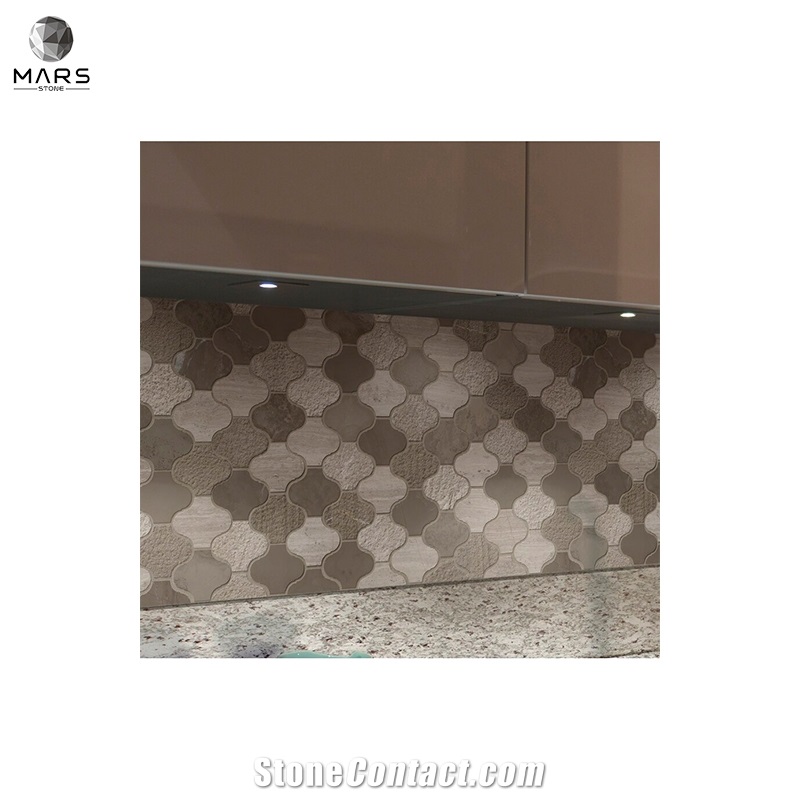 Good Price Lantern Sharped  Arabesque Marble Mosaic Tiles