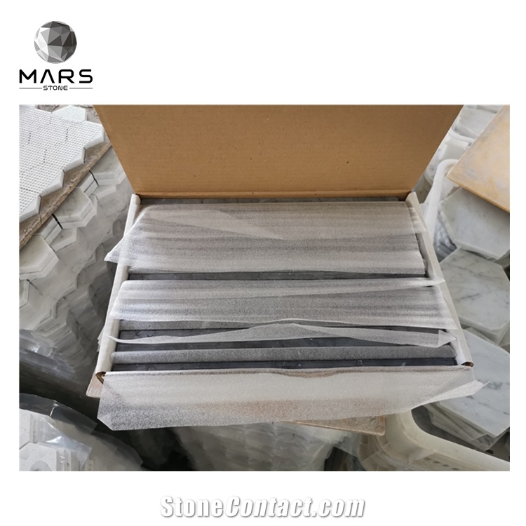 Good Quality Carrara White Marble Hexagon Mosaic Tiles