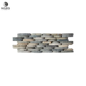 Irregular Shape Grey Natural Stone Mosaic Tiles