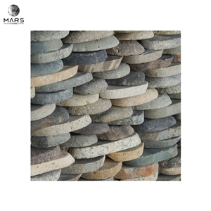 Irregular Shape Grey Natural Stone Mosaic Tiles