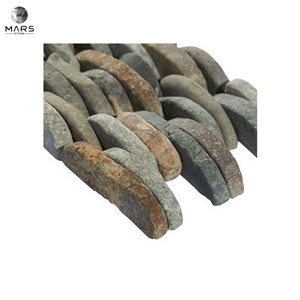 Irregular Shape Grey Natural Stone Mosaic Tiles