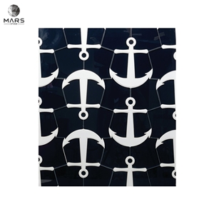 Irregular Sharp Kerrie Polished Mosaic Marble Tiles