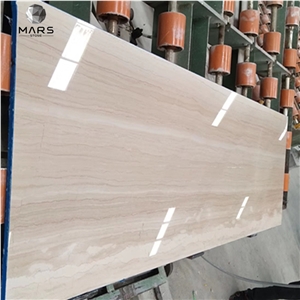 Italy Wood Grain Wooden Color Marble Coffee Table Big Slab