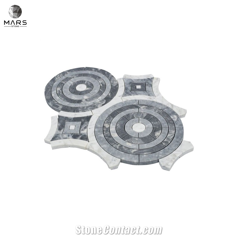 Krista Watterworth Spin Irregular Mosaic Marble Tiles