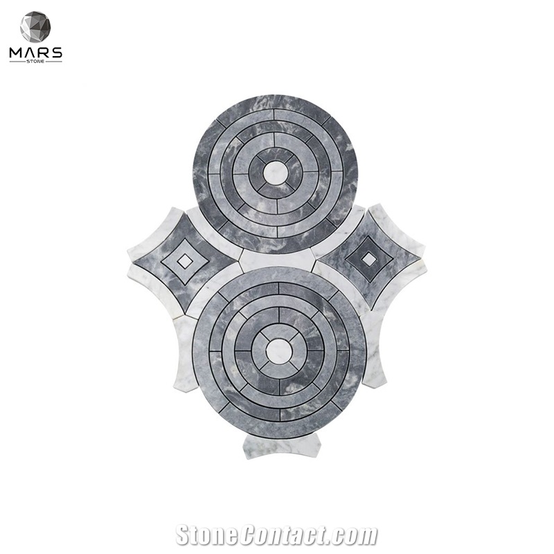 Krista Watterworth Spin Irregular Mosaic Marble Tiles