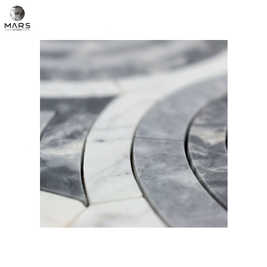 Krista Watterworth Spin Irregular Mosaic Marble Tiles