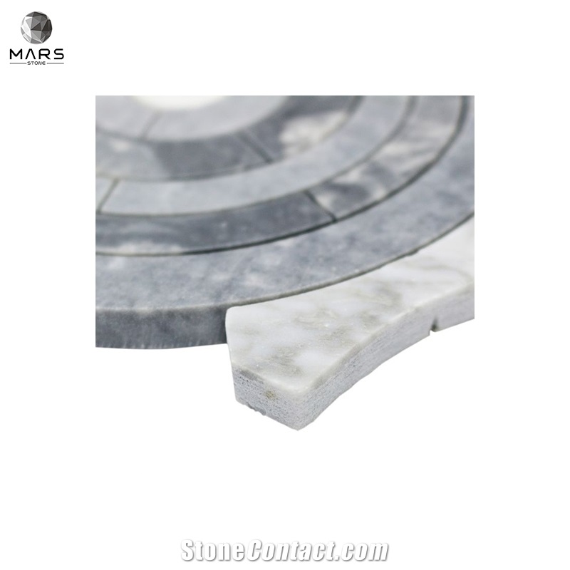 Krista Watterworth Spin Irregular Mosaic Marble Tiles