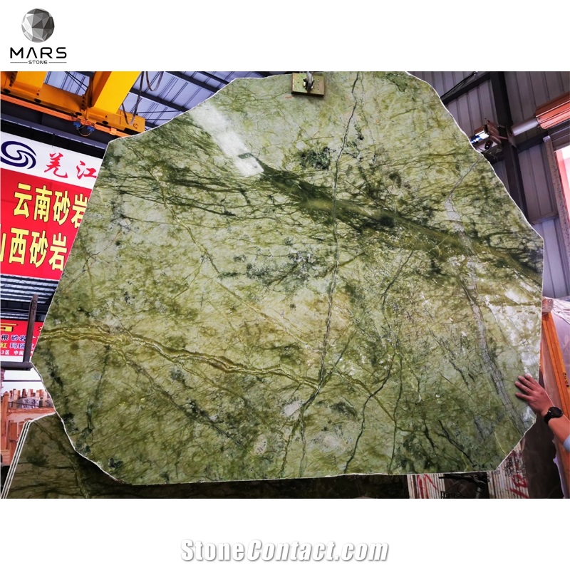 Luxury Design Forest Green Marble Slabs, Dandong Jade Green