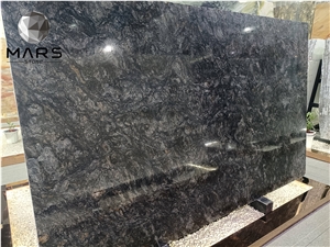Luxury Exotic Black Vein Granite Slab For Wall Background