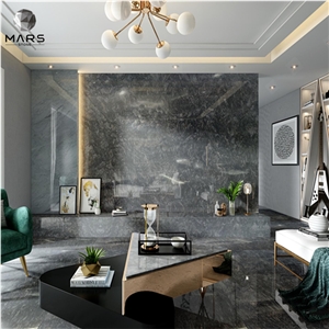 Luxury Exotic Black Vein Granite Slab For Wall Background