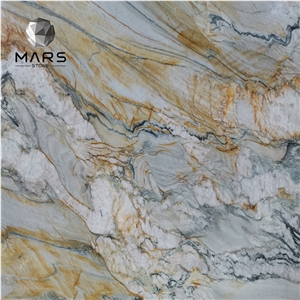 Luxury Stone Bathroom Royal White Brazil Marble Gold Slab
