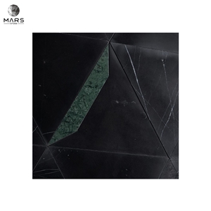 Modern Style Triangle Polished Natural Marble Mosaic Tiles