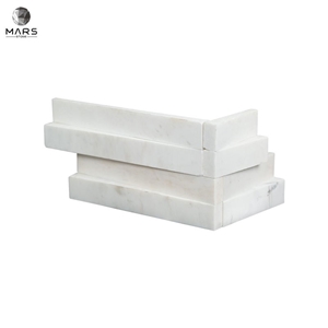 Modern Style White 3D Wave Ledger Panel Marble Wall Tile Modern Style White 3D Wave Ledger Panel Marble Wall Tile