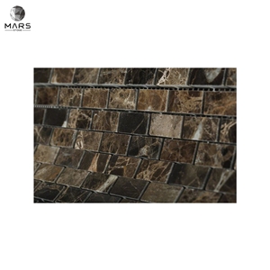 Modern Type Brick Strip Polished Mosaic Marble Mosaics Tiles